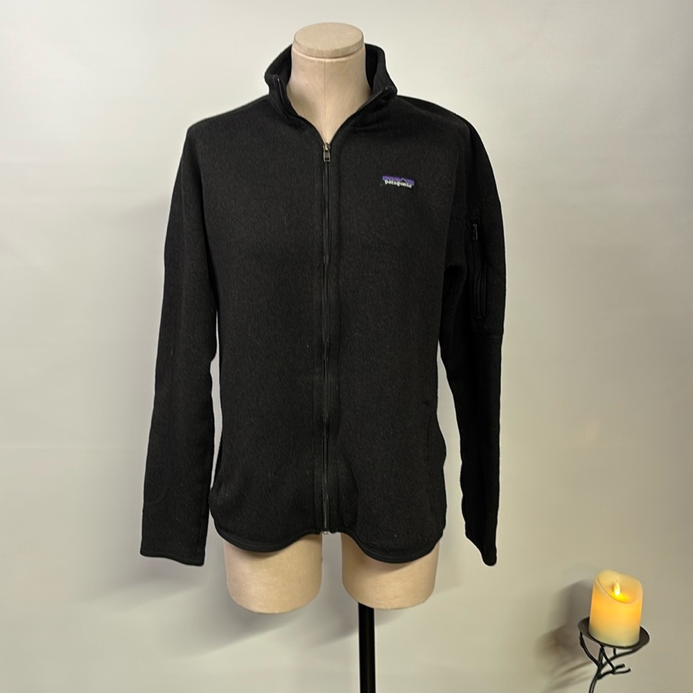 ♻️ Patagonia Better Sweater Fleece Jacket - Black - Large - Pinterest Embroidery